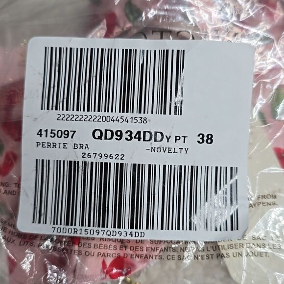 1018 NWT For Love & Lemons Perrie Underwire Bra Size 34DD - Picture 7 of 7